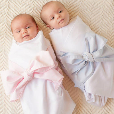 Swaddling cloth with cotton bow