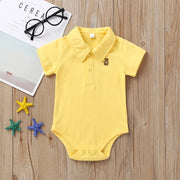 Newborn Baby Romper 0-12 MonthsSummer Solid 5 Colors Polo Infant Baby jumpsuit new born Bebies Roupas Kids
