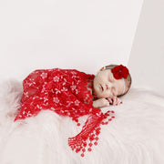 3Pcs/Set 0-3Month Newborn Photography Props Baby Headband+Fur Blanket+Lace Wrapper Costume Clothing Shoot Studio Accessories