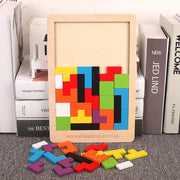 Puzzle Colorful Wooden Tangram For Kids Children toys Learning Education Board Games Puzzles toys for children restless