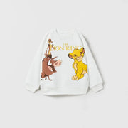 Cartoon Sweatshirts Pure Color Casual Sports Long-sleeved TShirt For Boys And Girls Fashion Wear Cute New Style Cotton Hoodies