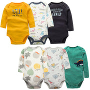 3/6 PCS Baby Boys Girls Bodysuits Long Sleeve Stripe 100% Cotton Baby Clothes 0-24 Month Newborn Body Bebe Jumpsuit Clothing