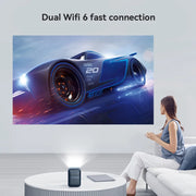 WANBO NEW T2 Max Projector 1080p Full Hd Android 9.0 Mini Wifi Auto Focus 450Ansi Portable Projector HIFI Sound Home Outdoor