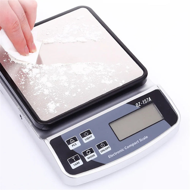 15KG/10KG/3KG Electronic Kitchen Scale Precision Digital Food Scale Household BBQ Baking Balance USB Charging Smart Coffee Scale