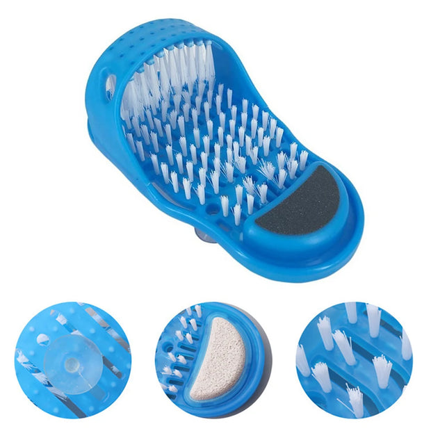 Shower Foot Scrubber Massager Cleaner Spa Exfoliating Washer Wash Slipper Tools Bathroom Bath Foot Brushes Remove Dead Skin 1PC
