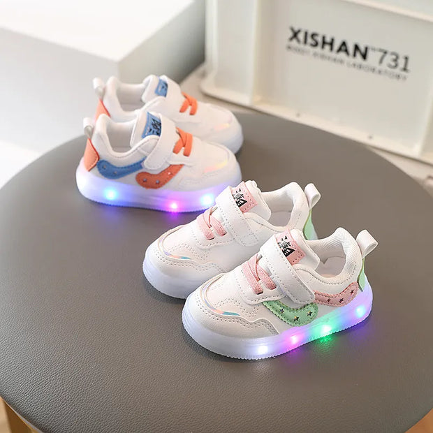 Tenis Children Led Shoe Boys Girls Lighted Sneakers Glowing Shoe for Kids Soft Soled Breathable Casual Infant Toddler Baby Shoes