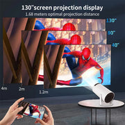 Salange HY300 Smart Projector Android 11.0 MINI Portable 5G WIFI Home Cinema 720P for SAMSUNG Apple Outdoor 1080P 4K Movie HDMI