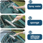 3 in 1 Glass Cleaner Wipe Shower Screen Clean Bathroom Scraper Home Gadgets Table Tools Rag Useful Household Kitchen Accessories