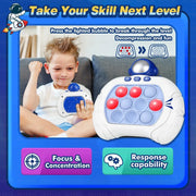 Electronic Quick Push Pop Game Handheld Console Press Fidget Toys Bubble Light Up Pushit Gift Kids Adults Birthday Christmas