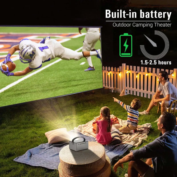 BYINTEK R17 Pro 3D 4K Cinema Smart Android WIFI Portable Outdoor Video LED DLP lAsEr Full HD 1080P Mini Projector with Battery